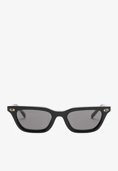 Gucci Interlocking G Cat-eye Sunglasses In Gray