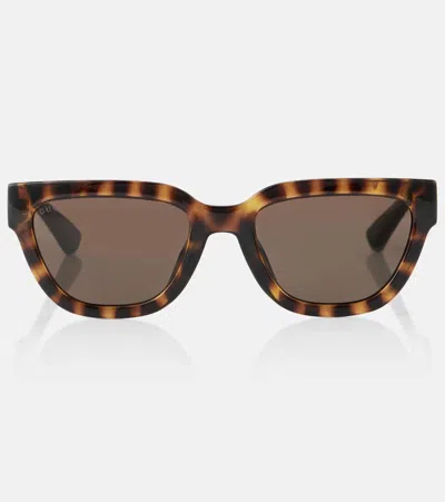 Gucci Interlocking G Cat-eye Sunglasses In Havana-havana-brown