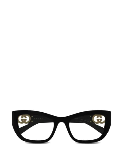 Gucci Interlocking G Cat-eye Glasses In Pink