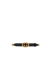 Gucci Interlocking G Chain Belt In Black