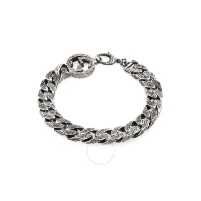 Gucci Interlocking G Chain Bracelet In Silver In Silver-tone
