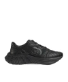 Gucci Interlocking G Chunky Leather Sneakers In Black