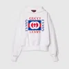 Gucci Interlocking G Cotton Jersey Sweatshirt In White