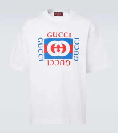 GUCCI INTERLOCKING G棉质针织T恤