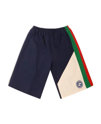 Gucci Interlocking G Cotton Shorts In Black