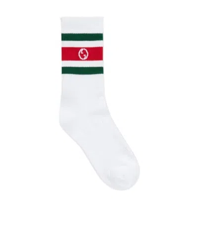 GUCCI GUCCI INTERLOCKING G RIBBED KNIT SOCKS