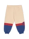 Gucci Interlocking G Cotton Track Pants In Neutrals