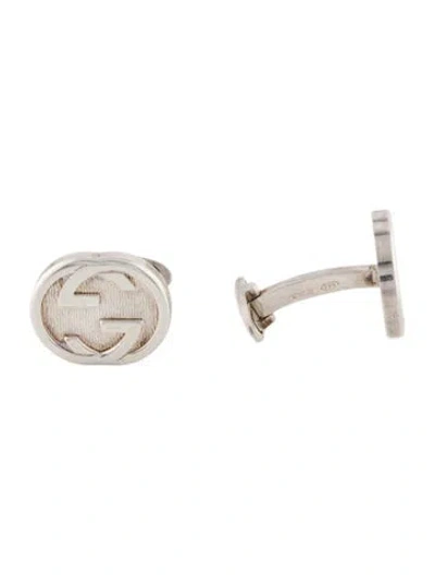 Pre-owned Gucci Interlocking G Cufflinks In Multi