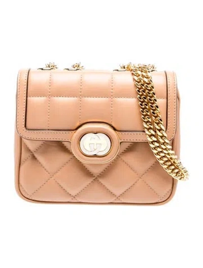 Pre-owned Gucci Interlocking G Deco Mini In Neutral