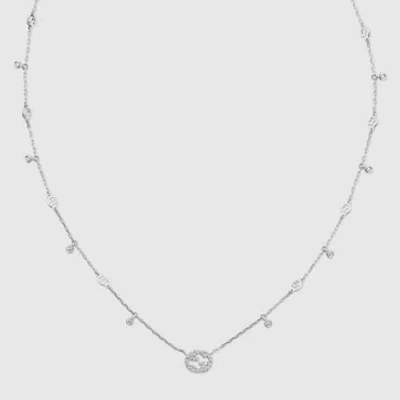 Gucci Interlocking G Diamond Necklace In Undefined