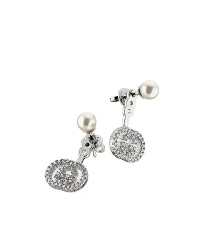 Gucci Interlocking G Ear Jacket Earrings In Metallic