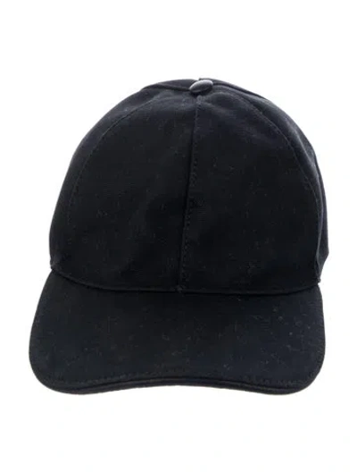 Pre-owned Gucci Interlocking G Embroidered Hat In Black