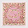 Gucci Printed Silk Carré In Pink