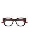 Gucci Interlocking G Glasses In 褐色