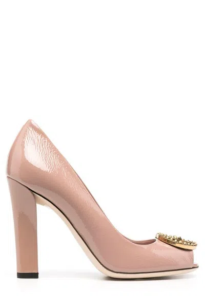 Gucci Interlocking G High Heel Pumps In Pink