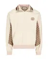 Gucci Interlocking G High-neck Sweatshirt In White