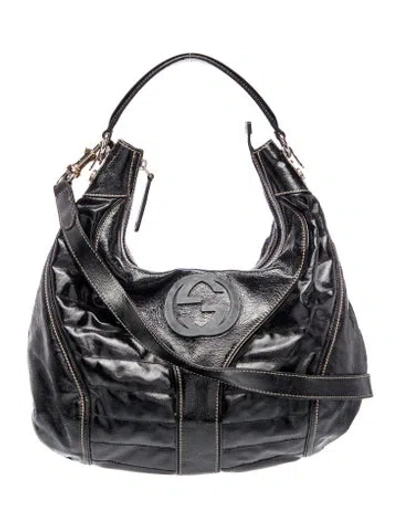Pre-owned Gucci Interlocking G Interlocking G Snow Glam In Black