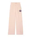 Gucci Interlocking-g Jersey Trousers In Pink