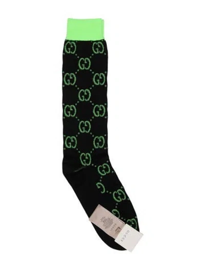 Pre-owned Gucci Interlocking G Knee High Socks W/tags In Multi