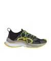 Gucci Interlocking-g Lace-up Sneakers In Black