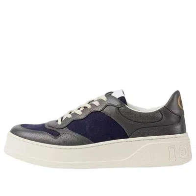 Gucci Interlocking G Lace-up Sneakers 'grey Blue'