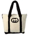 Gucci Interlocking G Large Shearling Tote