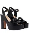 Gucci Interlocking G Leather Platform Sandal