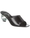 GUCCI GUCCI INTERLOCKING G LEATHER SANDAL