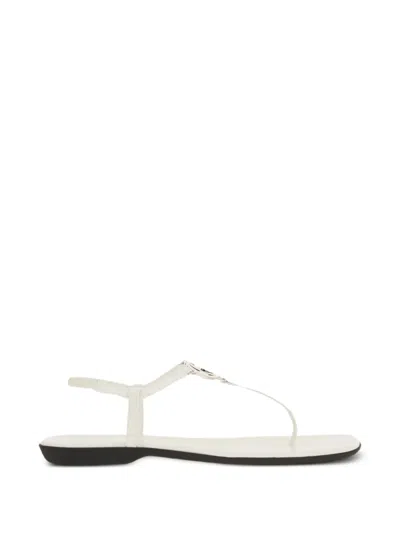 Gucci Sandalen Mit Gg In White