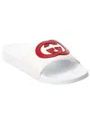 Gucci Interlocking G Leather Slide