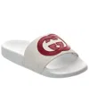 Gucci Interlocking G Leather Slide In White