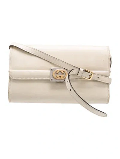 Pre-owned Gucci Interlocking G Linea Totem In Neutral