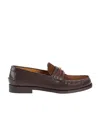 Gucci Interlocking G Loafers In Brown