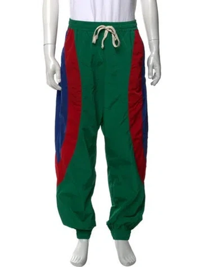 Pre-owned Gucci Interlocking G Logo Athletic Pants In Green