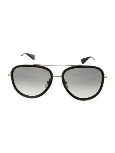 Pre-owned Gucci Interlocking G Logo Aviator Sunglasses In Multi