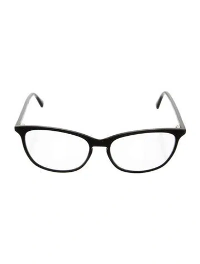 Pre-owned Gucci Interlocking G Logo Cat-eye Eyeglasses In Black