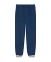 Gucci Interlocking G Logo-embroidered Cotton Track Pants In Blue