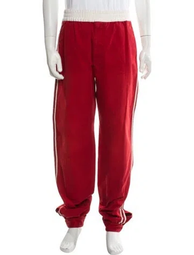 Pre-owned Gucci Interlocking G Logo Joggers In Red