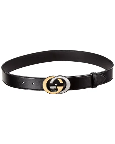 Gucci Interlocking G Logo Leather Belt