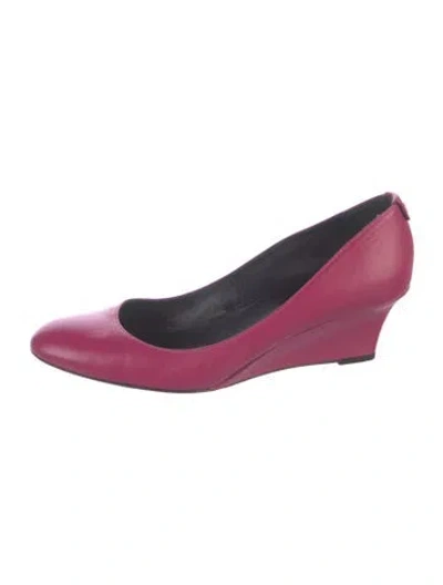 Pre-owned Gucci Interlocking G Logo Leather Pumps In Pink