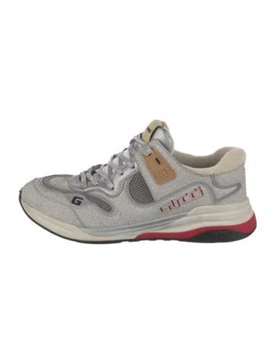 Pre-owned Gucci Interlocking G Logo Mesh Sneakers