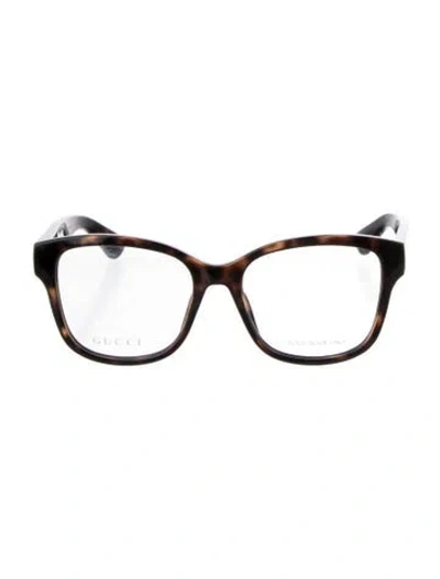 Pre-owned Gucci Interlocking G Logo Oversize Eyeglasses In Multi