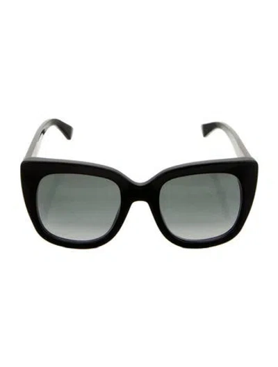 Pre-owned Gucci Interlocking G Logo Oversize Sunglasses In Black