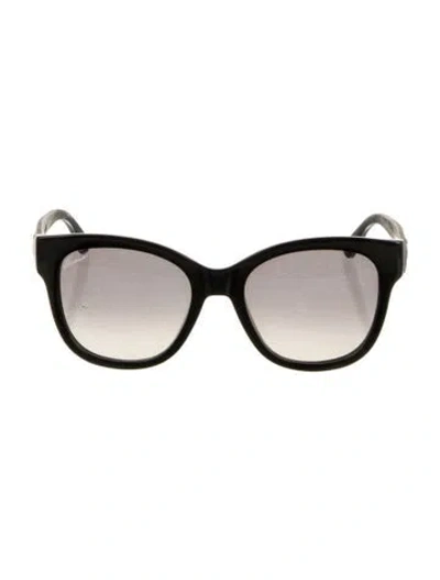 Pre-owned Gucci Interlocking G Logo Oversize Sunglasses In Black