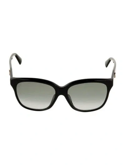 Pre-owned Gucci Interlocking G Logo Oversize Sunglasses In Black