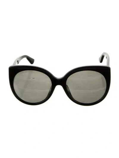 Pre-owned Gucci Interlocking G Logo Oversize Sunglasses In Black