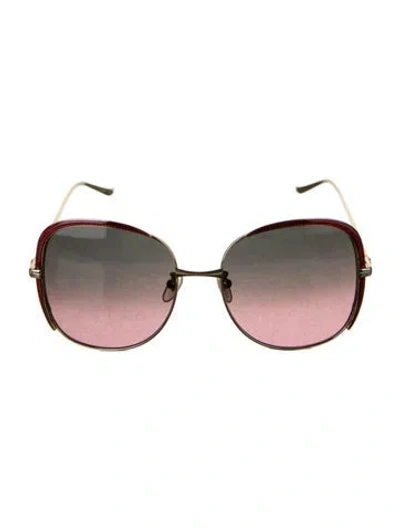 Pre-owned Gucci Interlocking G Logo Oversize Sunglasses In Multi