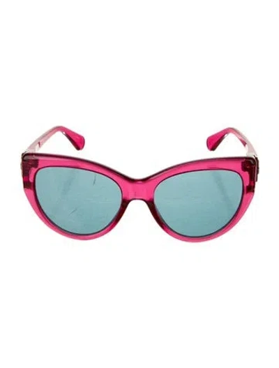 Pre-owned Gucci Interlocking G Logo Oversize Sunglasses In Pink