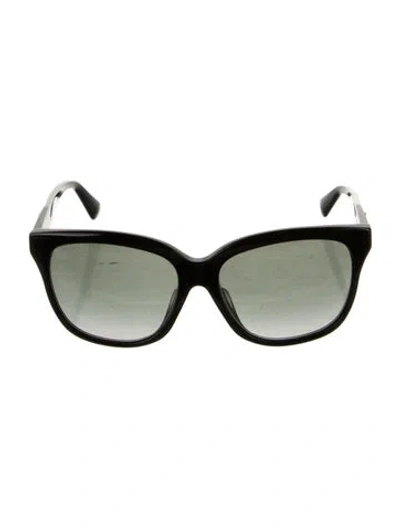 Pre-owned Gucci Interlocking G Logo Oversize Sunglasses W/ Tags In Black