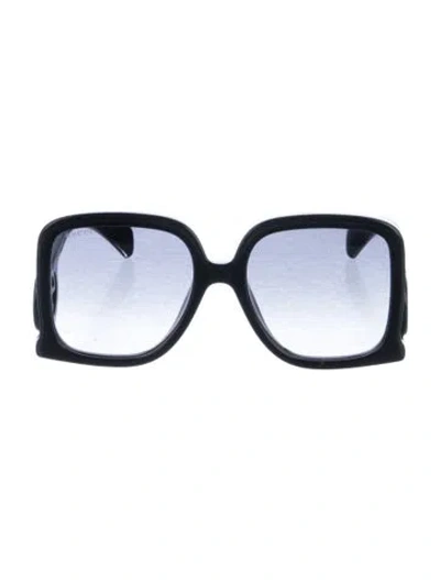 Pre-owned Gucci Interlocking G Logo Oversize Sunglasses W/ Tags In Black